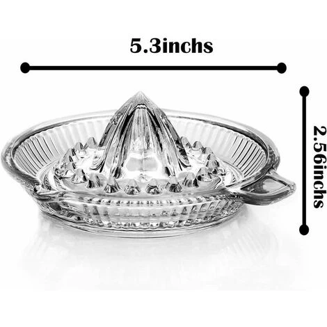 Manual Juicer Glass Citrus Squeezer Kitchen Orange Lime Lemon Fruit Squeezer - Image 2