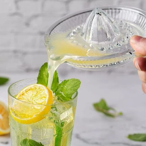Manual Juicer Glass Citrus Squeezer Kitchen Orange Lime Lemon Fruit Squeezer - Image 4