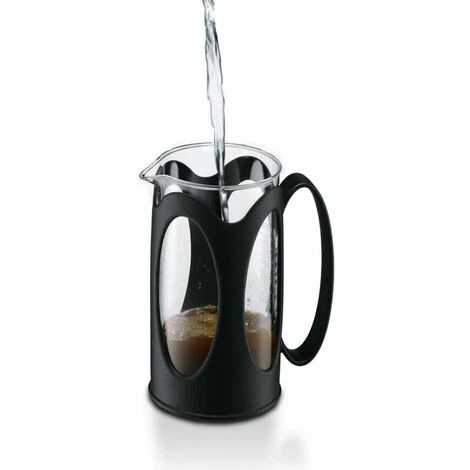 Coffee Maker, Borosilicate Glass - 3 Cups (0.35 L), Black - Image 3