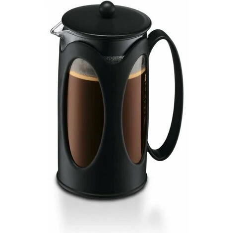 Coffee Maker, Borosilicate Glass - 3 Cups (0.35 L), Black - Image 5