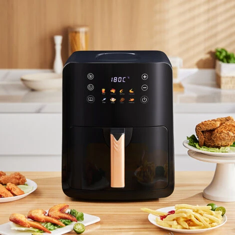 Livingandhome 6L Black Digital Air Fryer With Visual Window - Image 2