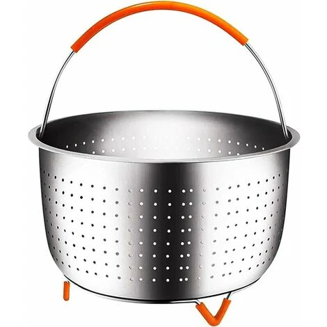 Stainless Steel Steamer Basket, 3L Vegetable Steamer Basket, Pressure Cooker Steamer Basket, Instant Steamer Basket, With Silicone Covered Handle, For Cooking Vegetables And Foods