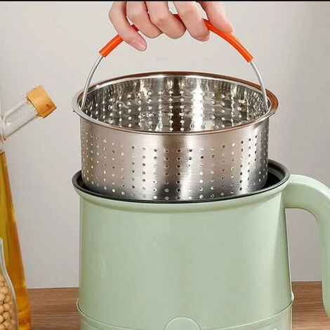 Stainless Steel Steamer Basket, 3L Vegetable Steamer Basket, Pressure Cooker Steamer Basket, Instant Steamer Basket, With Silicone Covered Handle, For Cooking Vegetables And Foods - Image 4