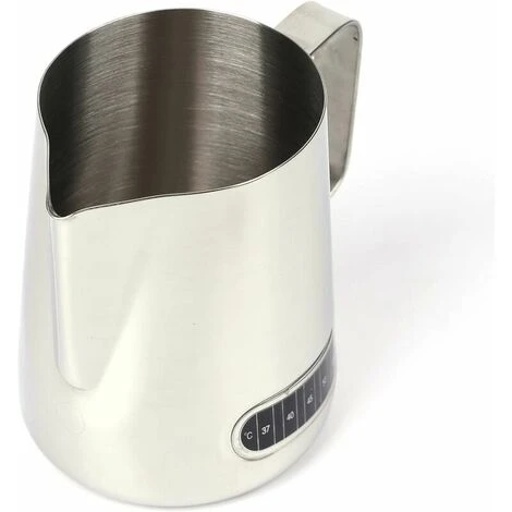 600ml Temperature Stick Pull Flower Cup Stainless Steel Pull Flower Cup Coffee Pot With Thermometer - Image 2