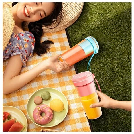 Fruit Juicing Cup Home Rechargeable Mini Petit Portable Juicer Rose - Image 2