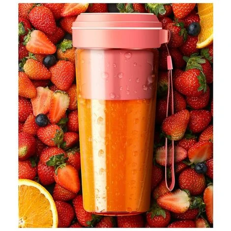 Fruit Juicing Cup Home Rechargeable Mini Petit Portable Juicer Rose - Image 4