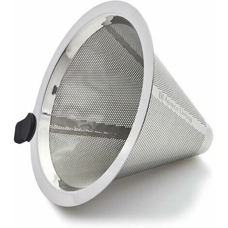 1 Pack Pour-Over Coffee Maker Set With Coffee Measure And Cork Stopper - Stylish Drip Coffee Maker With Glass Carafe And Permanent Stainless Steel Filter (500ml) - Image 2