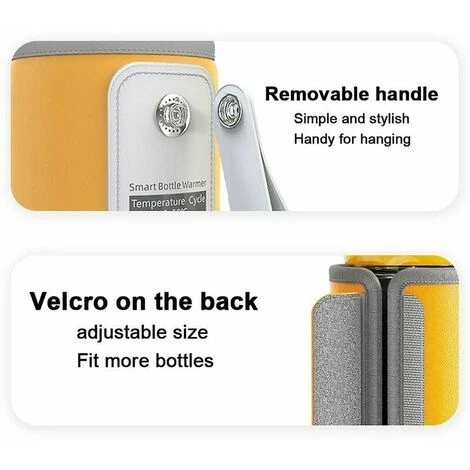 Portable USB Bottle Warmer For Breastmilk, Fast Charging And Precise Warming Of Bottle Warmers For Cars And Travel, Automatic Insulated Bottle Warmer For - Image 4